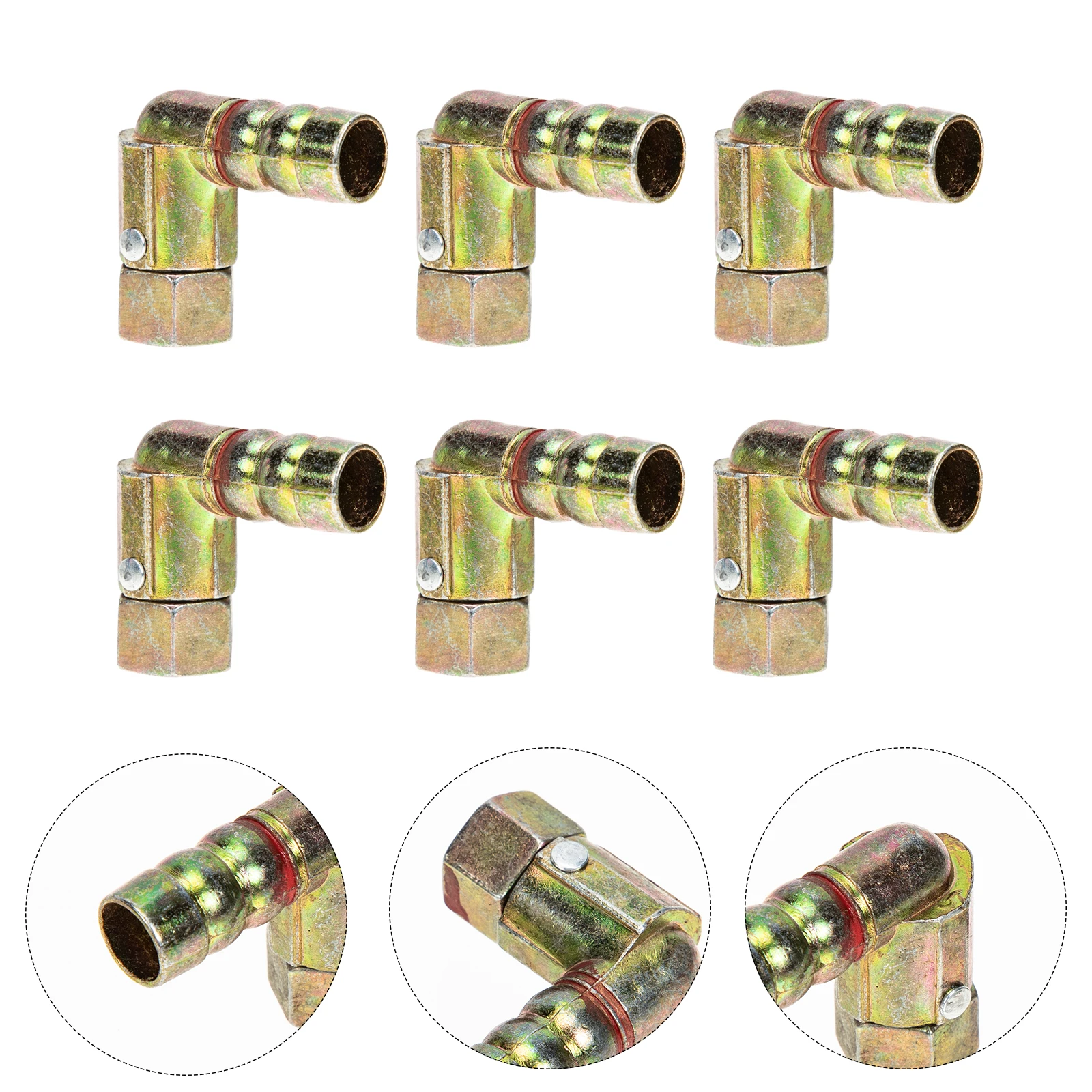 

6pcs All Copper Connector Universal Joint for Gas Cooker Furnace Tube Pipe Plug Stove Adapter Gentle Sturdy Anti Rust Easy