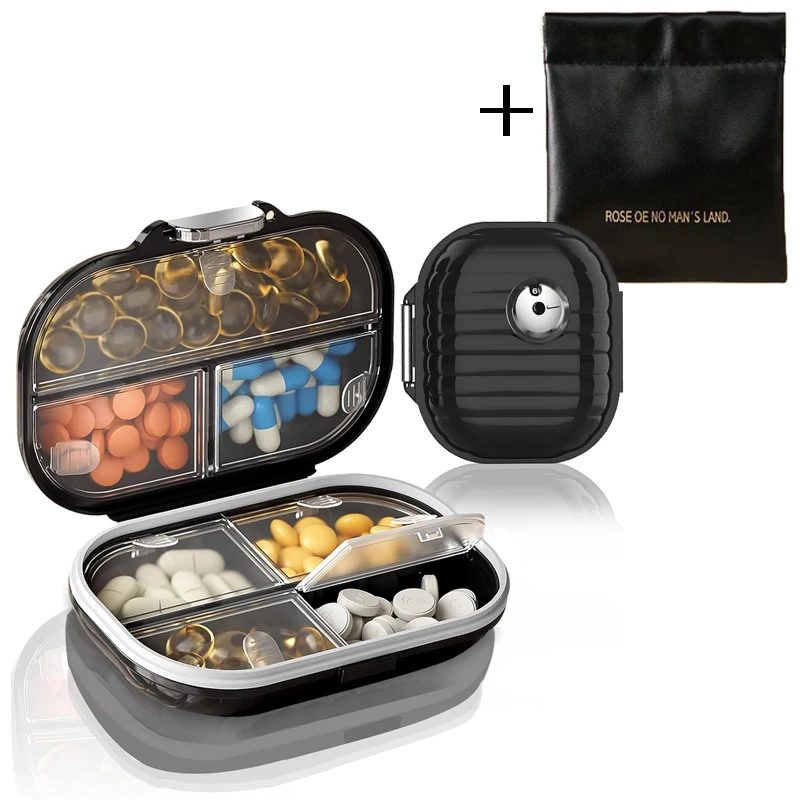 Travel 7-day Pill Box Waterproof Portable Mini Jewelry Storage Organizer Weekly Tablet Dispenser Package Medicine Drug Pill Case