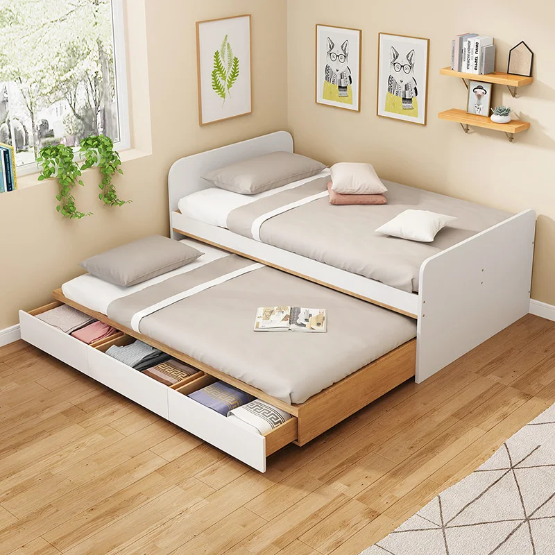 

Multifunctional mother and child bed Tatami bed Double household bunk creative small apartment bedroom Bunk bed