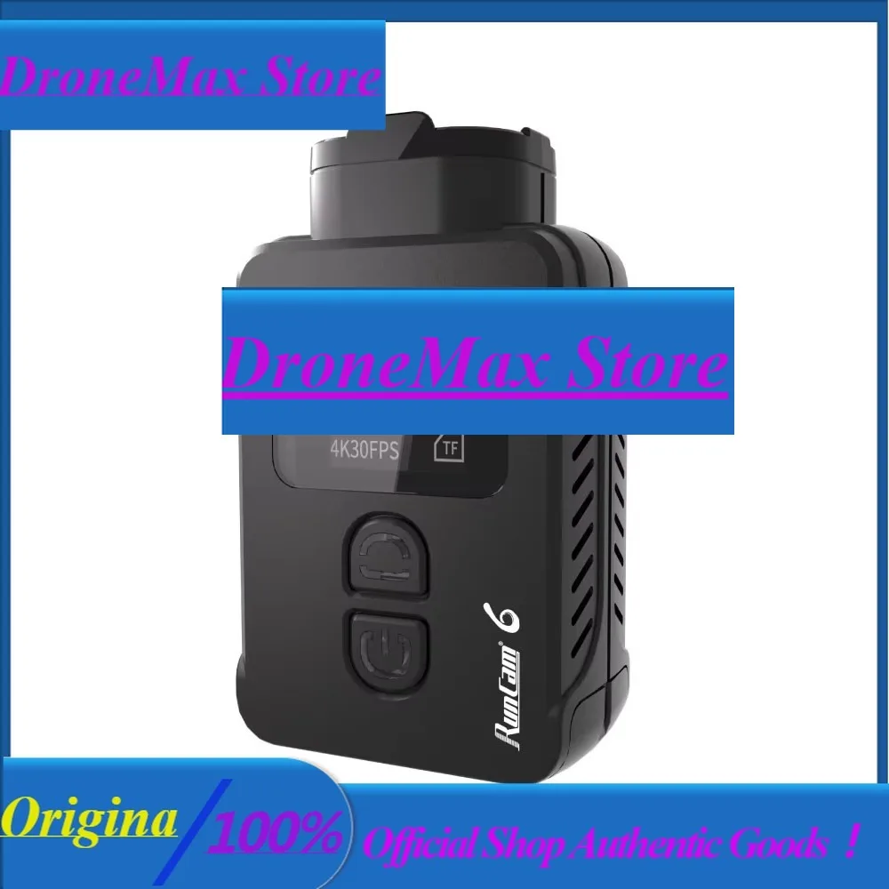 DroMaRunCam 6 4K 30HD Portable Sport Camera MP4 Video Format OLED Screen Display For FPV RC Drone Recording
