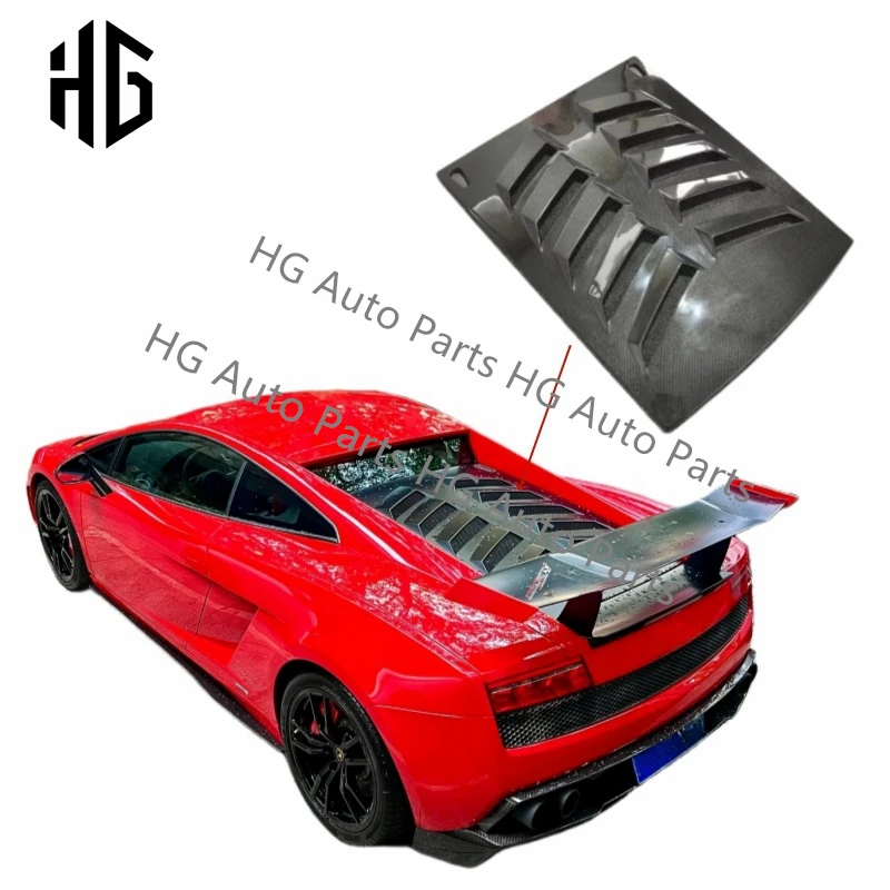 

Modified Auto Parts Real Carbon Fiber Rear Car Engine Hood Cover For Lamborghini Gallardo LP550 Upgrade to Lp560 Rear Bonnet