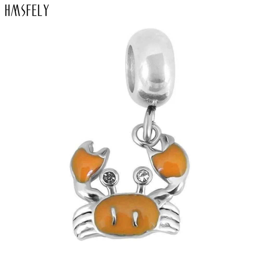 

HMSFELY crab Pendant For DIY Bracelet Necklace Jewelry Making Accessories Women Bracelets Parts