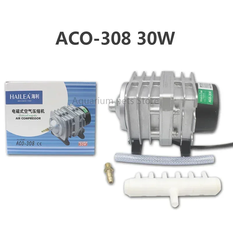 220 V Hailea Externe High Power AC E-magnetische Luchtpomp Visvijver Zuurstof Pomp Compressor voor vijver Luchtbeluchter Pomp ACO-208 308