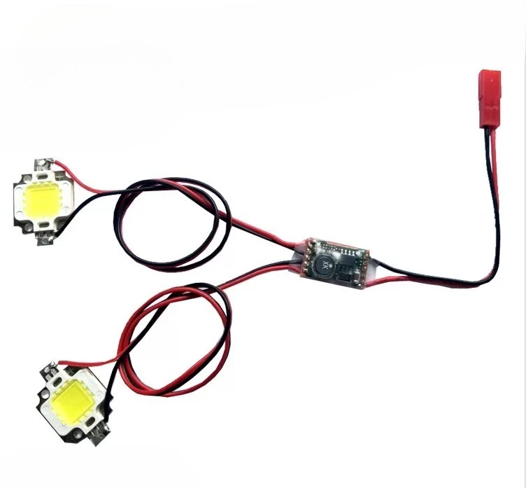 

RC Drone Single/Double Flashing Night Flying Lights 10W LED Strobe Flash 5V-26V 2S-6S 300mA for Model Airplane Quadcopter