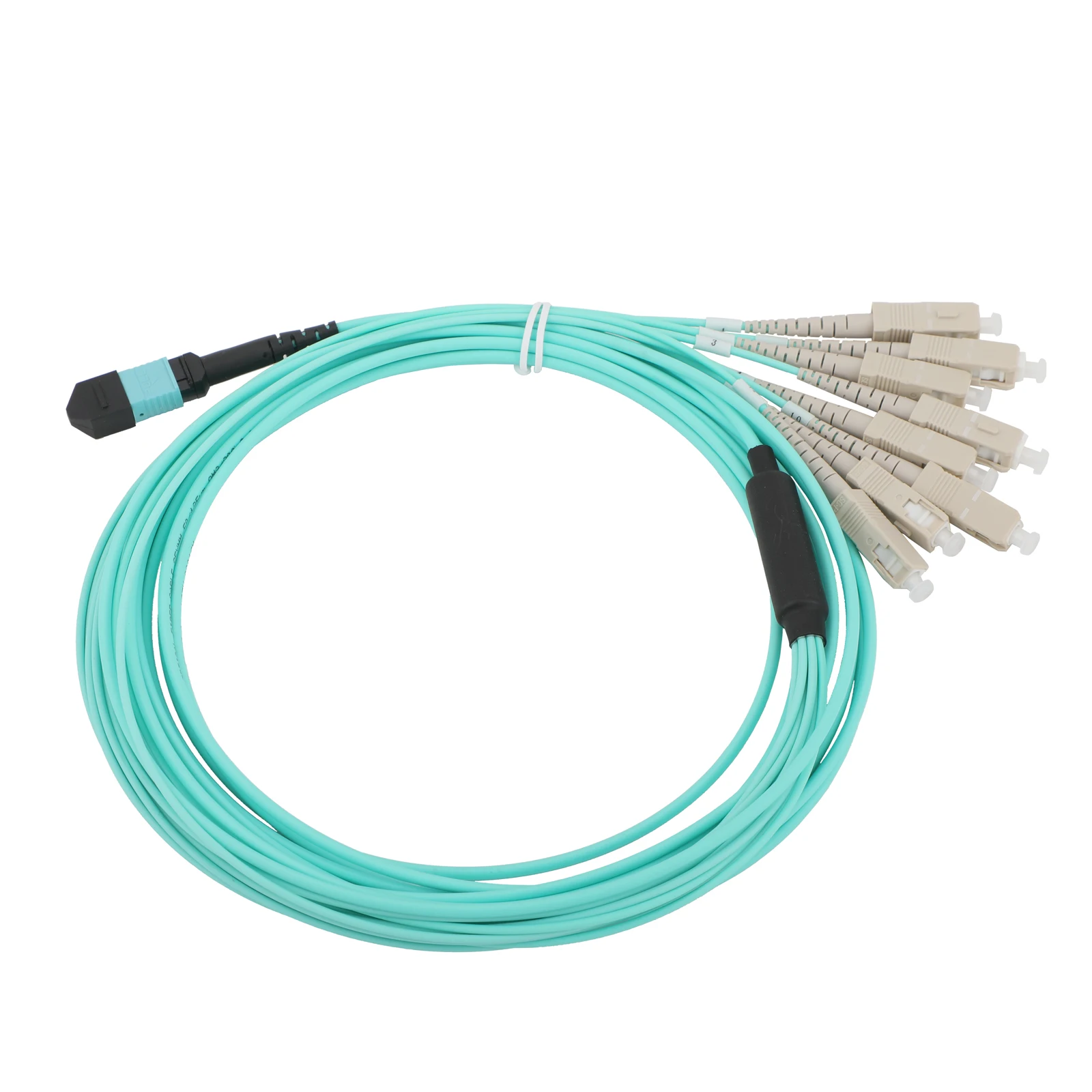 1 قطعة 10 جرام المتعدد 8-core MPO/PC إلى 8SC OM3 الألياف تمديد كابل 1 متر/3 متر/5 متر/10 متر/15 متر/20 متر الألياف البصرية التصحيح الحبل