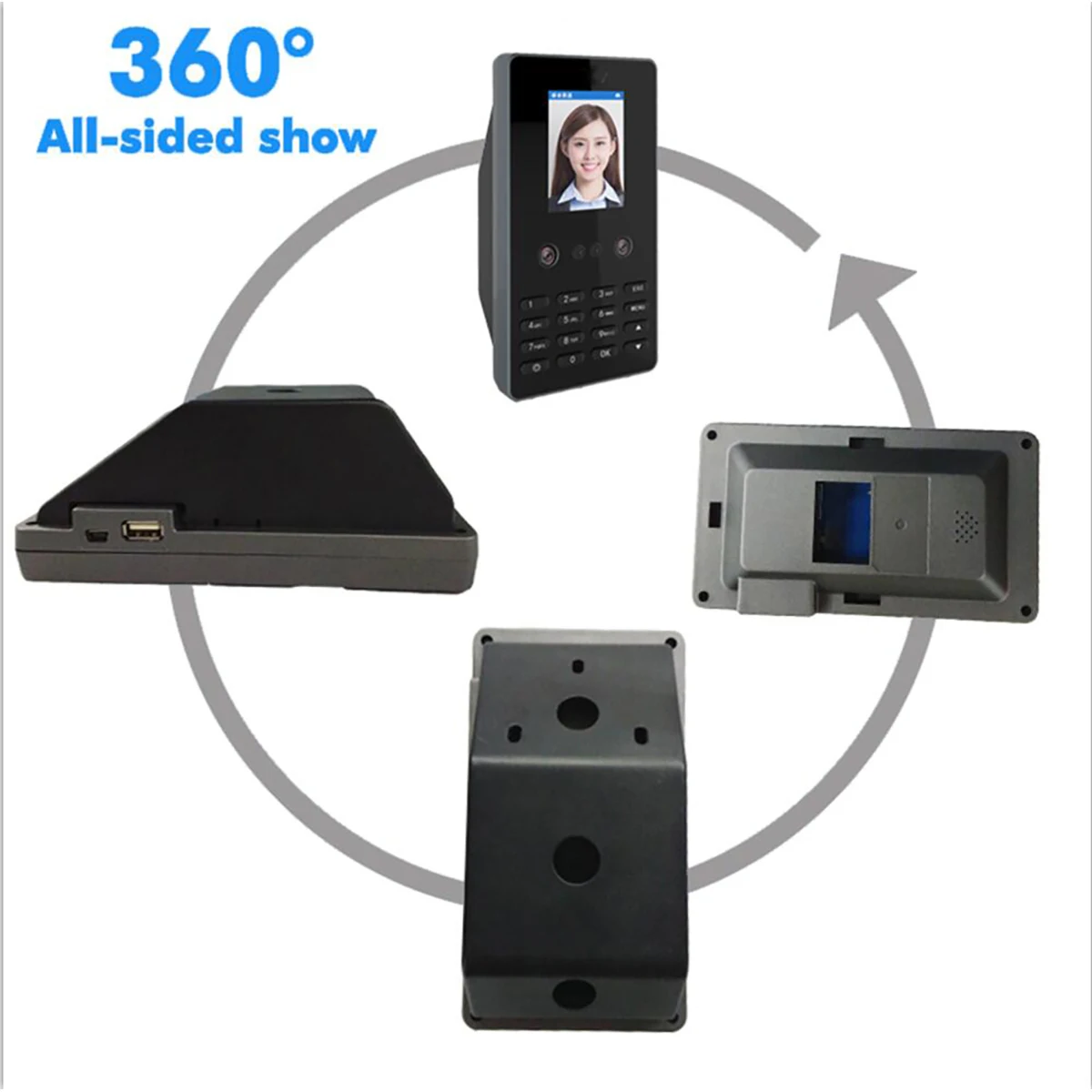 SSR Excel Biometric Face Time Attendance System Facial Time Clock Employee Attendace Management Electronic Device