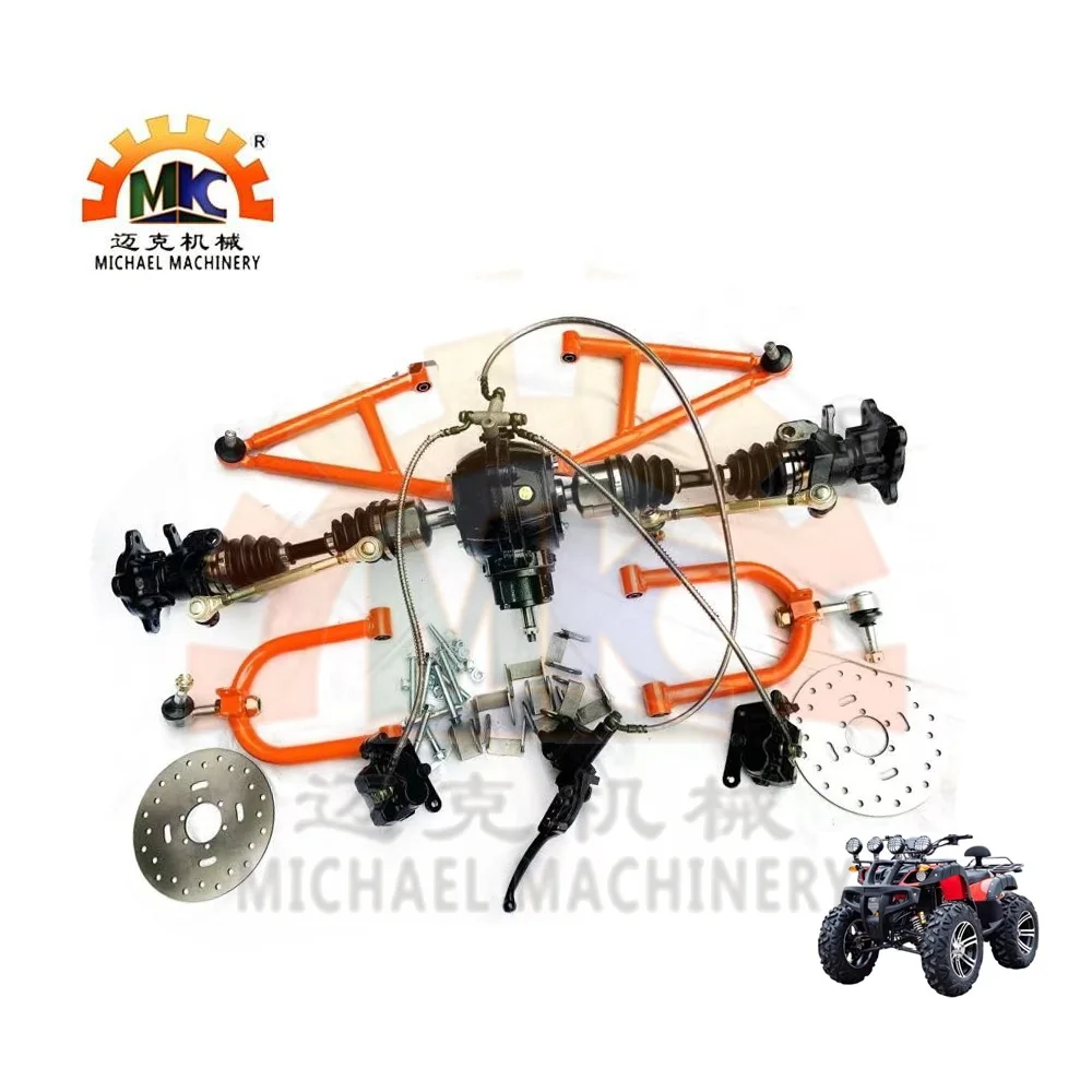 New 4x4 400cc Go Kart Karting UTV ATV Scooter Buggy Front Differential Drive Axle with Double A Swingarms Independent Suspension