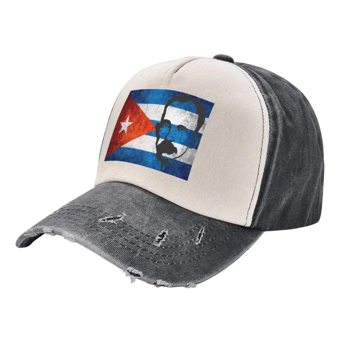 Jose Marti - Cuban poet - Cuban flag - Cuba Baseball Cap Military Tactical Cap Sunscreen Sun Hats For Women Men's