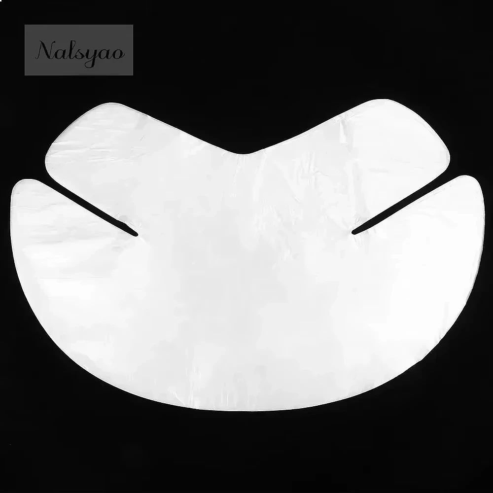 100pc Disposable Plastic Neck Mask Wrap Sheets Transparent Ultra Thin Pe Film For Neck Spa Moisturizing Skincare Diy Beauty Tool