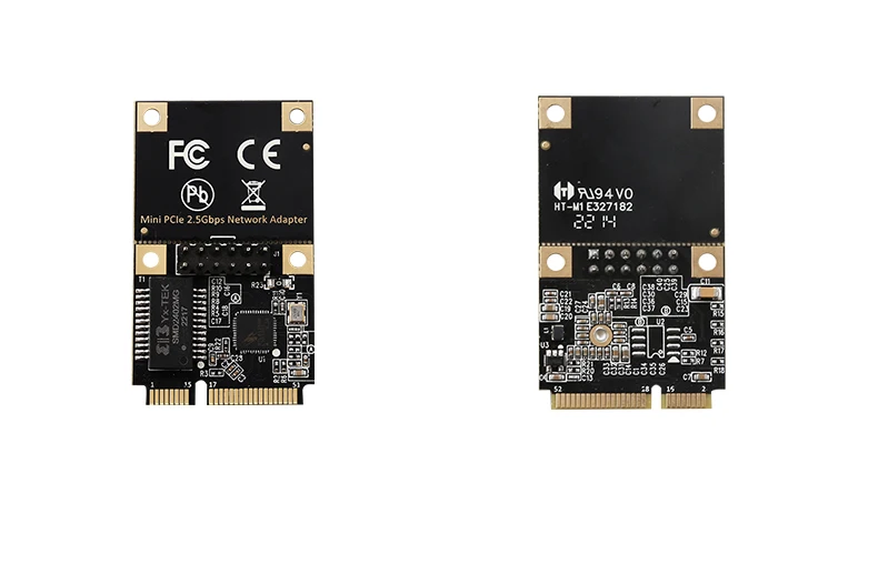 Mini PCIe 2.5G RJ45 بطاقة منفذ واحد RT8125B بطاقة تحكم الشبكة 25000 Mbps RJ45 LAN محول محول إيثرنت لـ Des