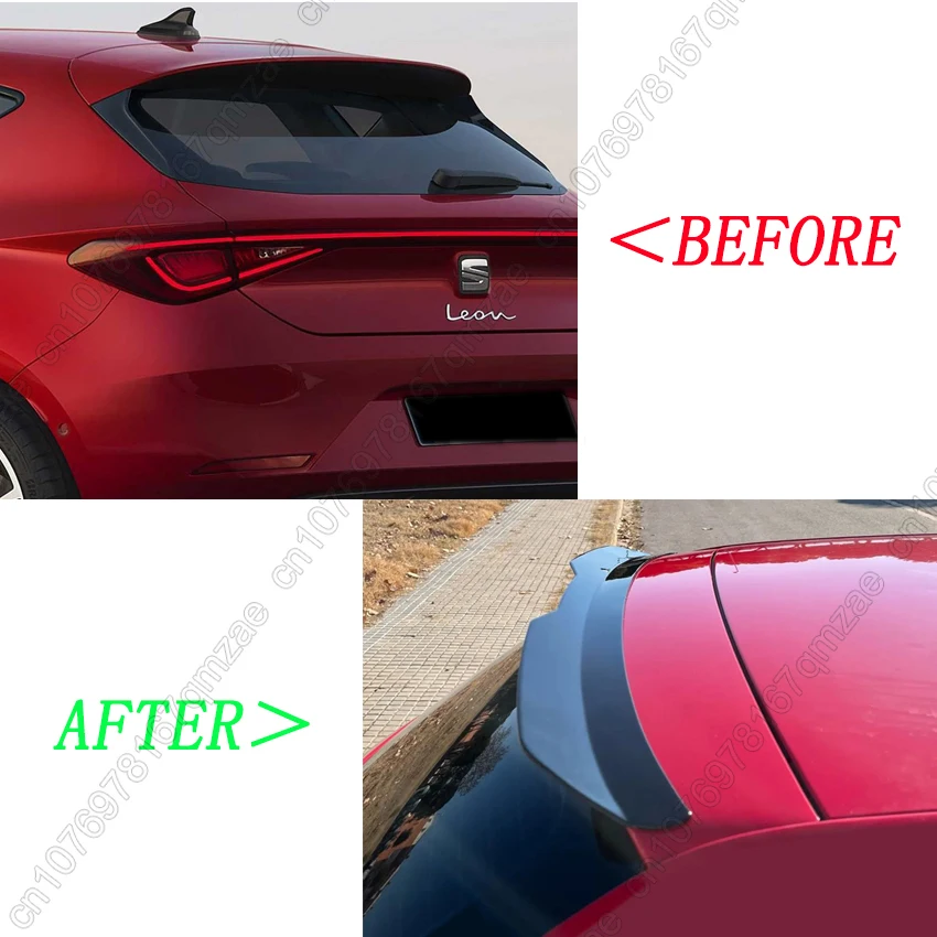 1 Pcs For Seat Leon 5F MK4  2020 2021 Rear Roof Lip Spoiler Roof Rear Wing Body Kit Accessories Car Spoiler