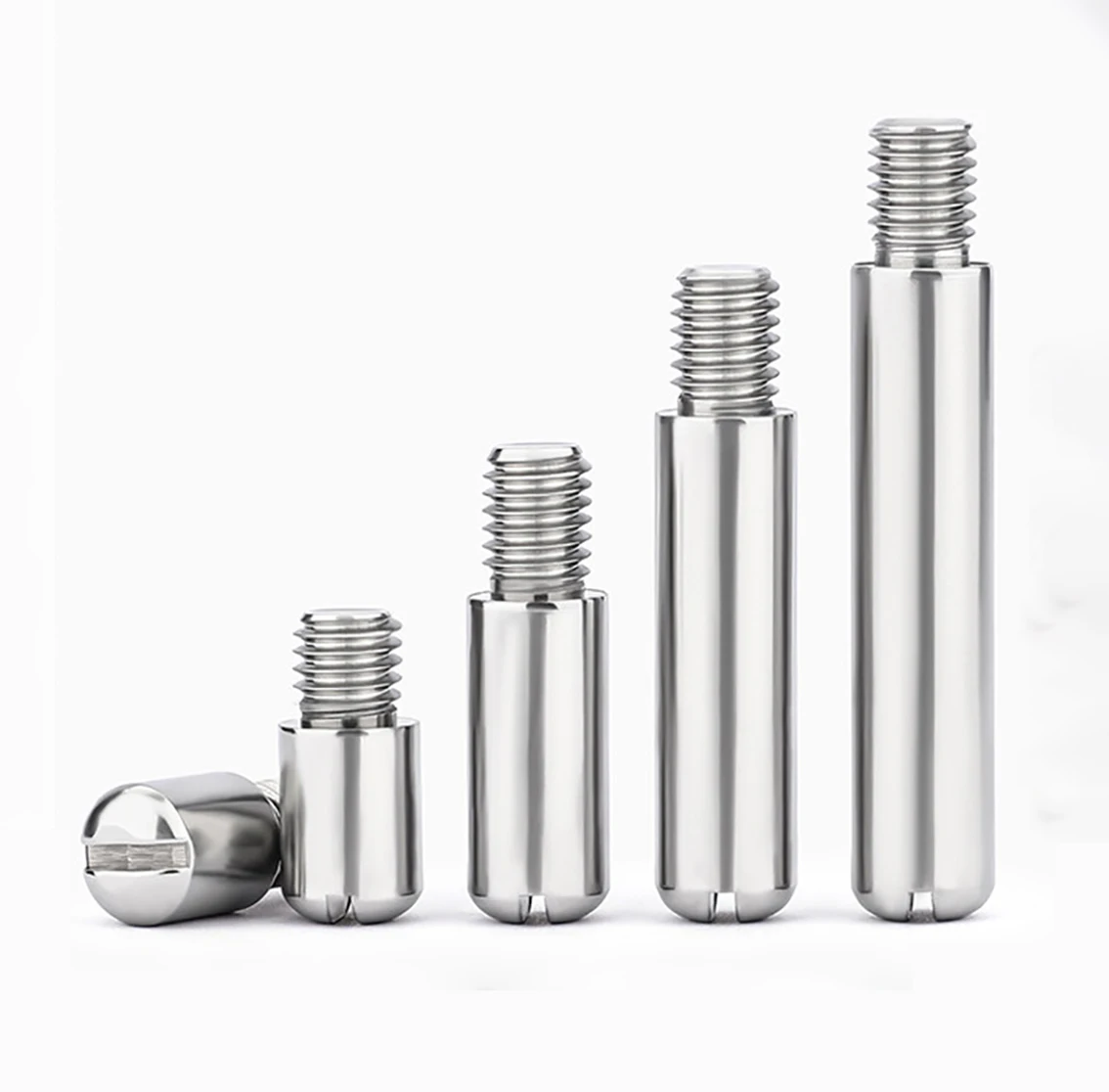 M2M3M4M5M6-M10 304 Stainless Steel Slotted Dome External Thread Cylindrical Pin Locating Pin Shaft Locating Pin Screw Bolt GB831