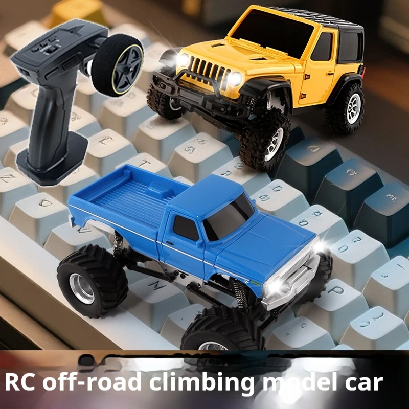 

The new 1/36 full-scale remote control RC climbing car 2.4G electric lighting car model toy.