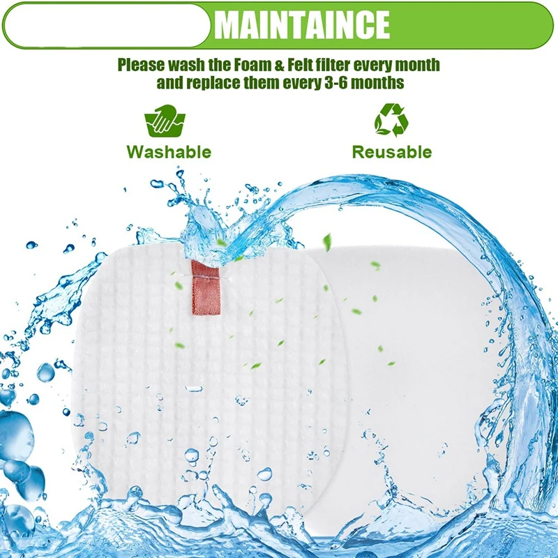 Filtro de esponja de repuesto para Shark IC300 IZ251UK IZ201UK IZ102, piezas de accesorios para aspiradoras, lavables y reutilizables