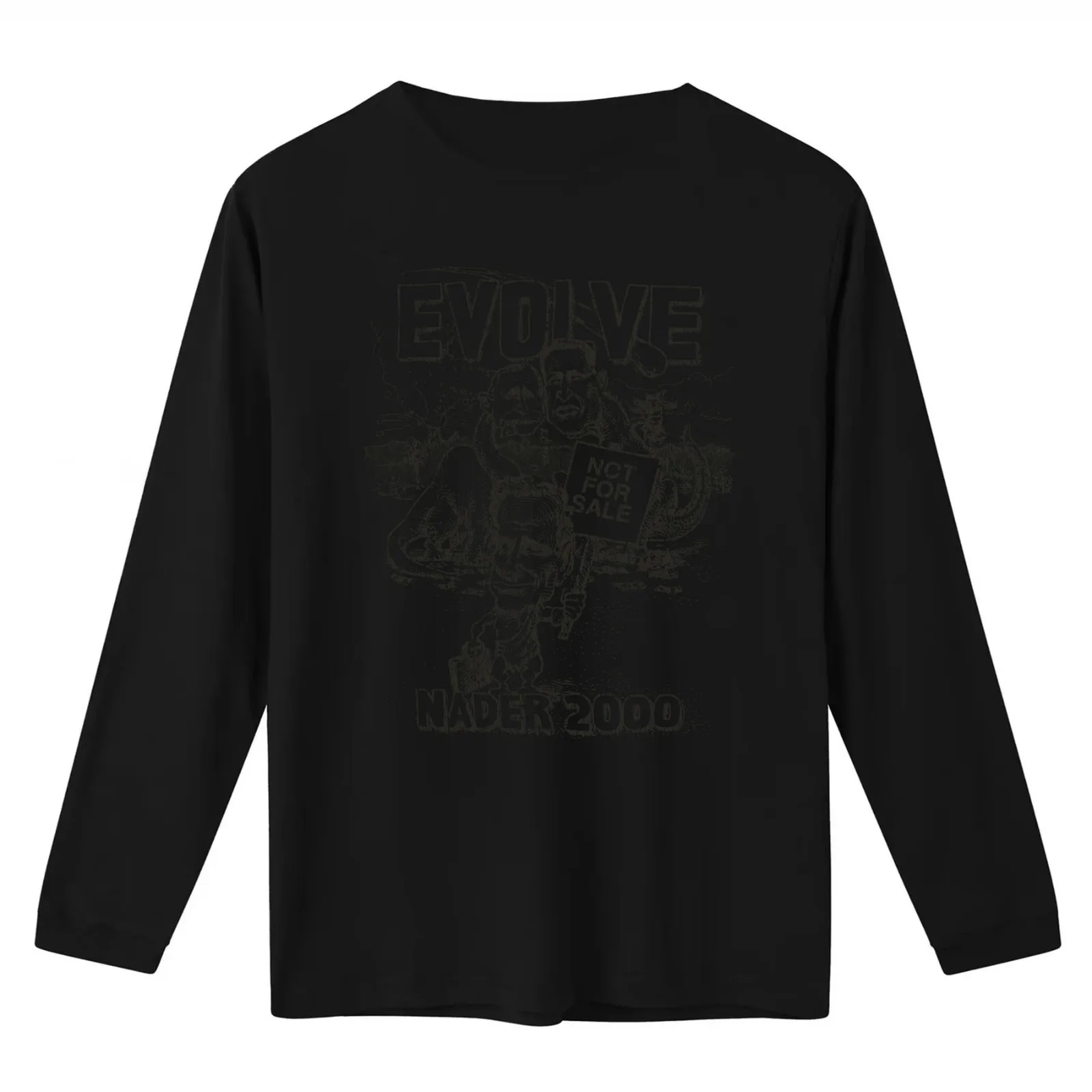 Evolve With Nader 2000 T-Shirt Summer Casual Cotton Tee Oversized Streetwear Tops Vintage Graphic Print Unisex Men Women