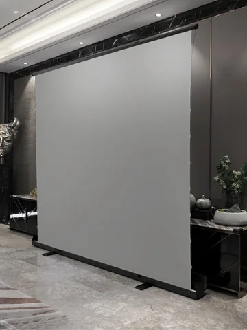 Yovanxer ручной напольный проекционный экран серебристый
