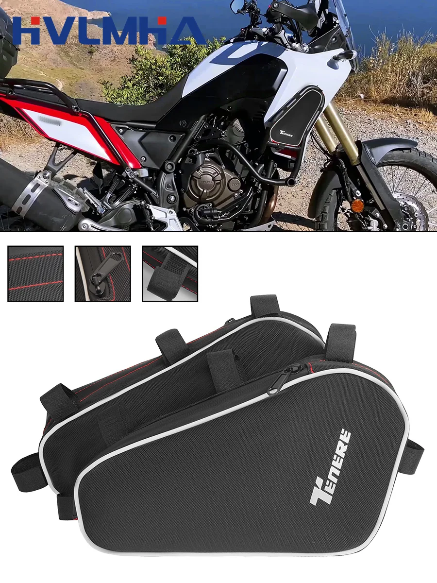 

for Yamaha Tenere 700 XTZ700 2019-2022 Waterproof Motorcycle Frame Crash Bar Bag Tool Repair Storage Accessory