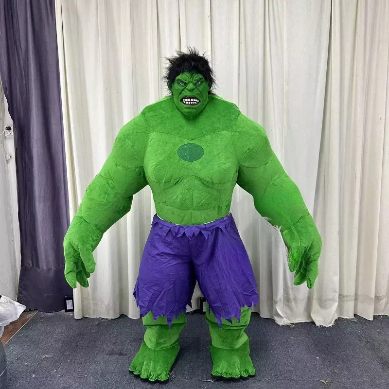 Green Monster Inflatable Cosplay Inflatable Costume Green People Mascot Cartoon Halloween Advertising Street Activity Clothing