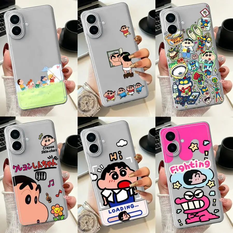 Case for Samsung Galaxy A54 A15 A36 A13 A33 A52 A56 A27 A52 A57 A34 A35 A14 A16 A55 A23 A26 Phone Cover Fun Anime Shin-Chan 