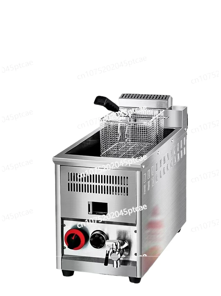 Automatic Gas Temperature Control Fryer Commercial Stall French Fries Fryer