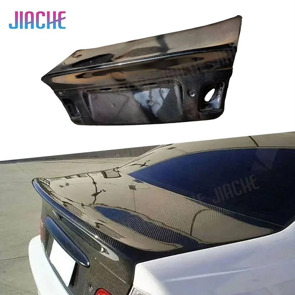 JIACHE For BMW 3 Series E46 1999-2006 Rear Bumper Guard Plate Black Tail Gate Decklid Panel Spoiler Wing Trunk Lid Cover Trims