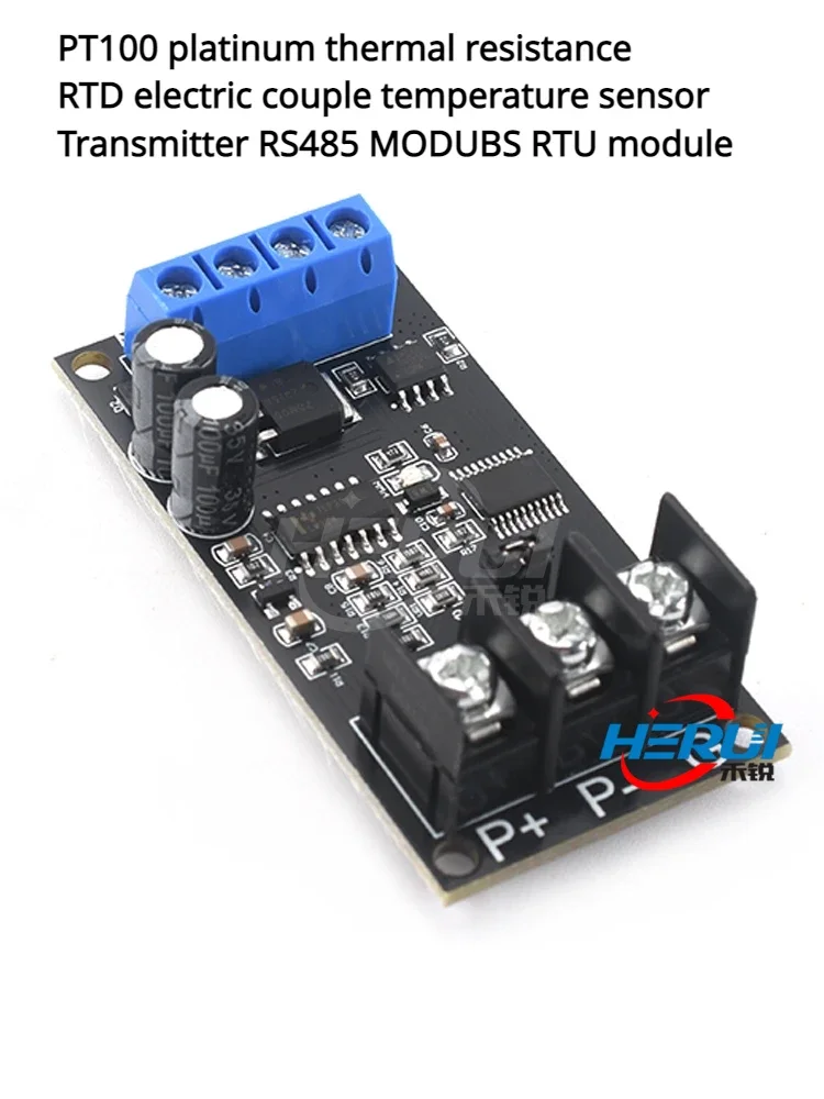 PT100 platinum thermal resistance RTD electric couple temperature sensor Transmitter RS485 MODUBS RTU module