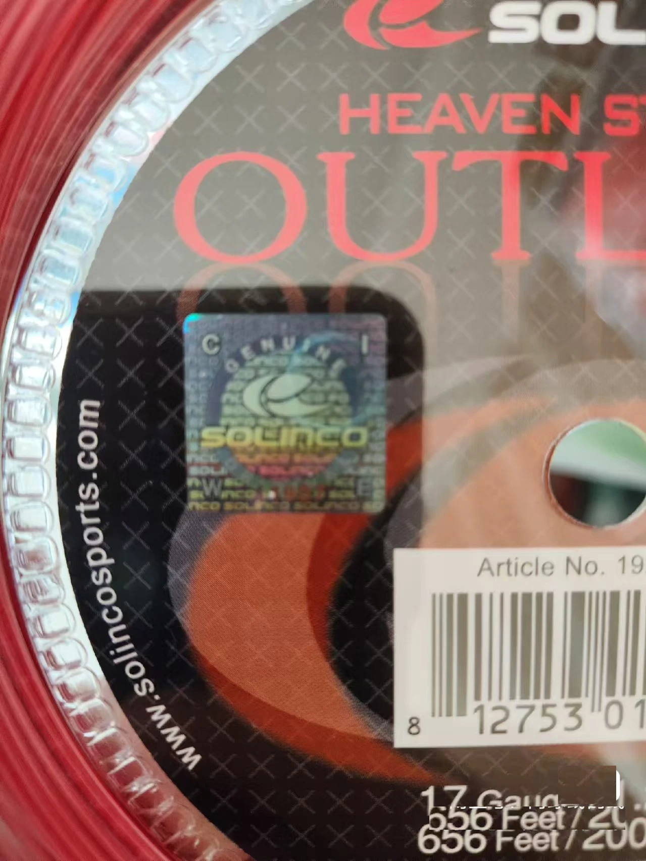 11.7 متر/القطعة مقياس 1.20 مللي متر Solinco OUTLast جولة هجوم مطاطا البوليستر سلسلة التنس الصلبة