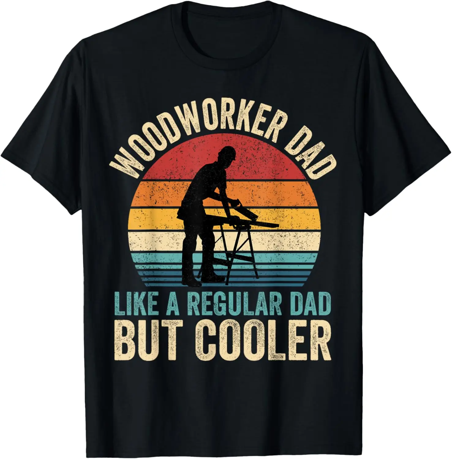 

Футболка Woodworker Dad Like Regular Dad But Cooler на День отца