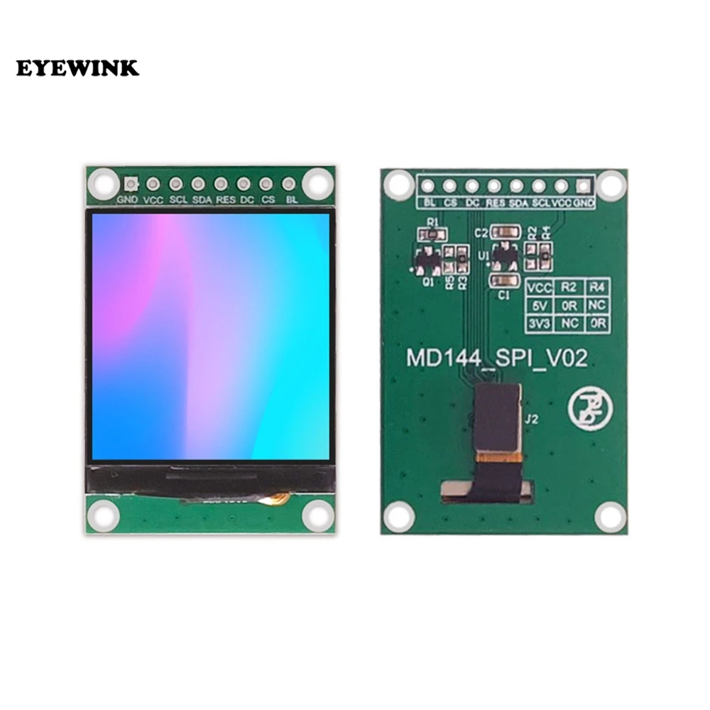 1.44 inch 128*128 HMI Intelligent Smart USART UART Serial TFT LCD Module Display Panel for Arduino without Touch Panel