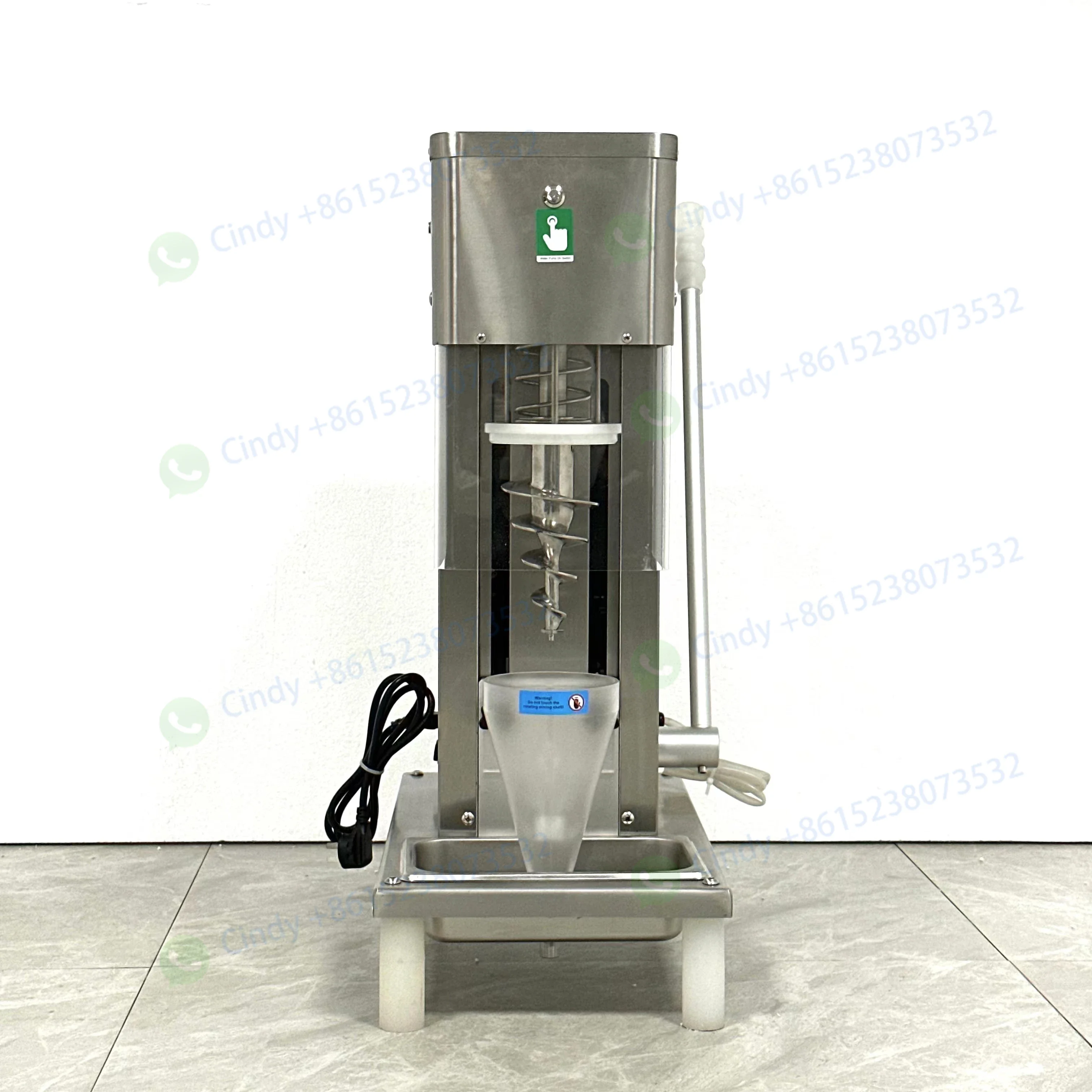 

Commercial Manual Fruit Yogurt Ice Cream Mixer Blender Vertical Swirl Frozen Ice Cream Mixing Machine for Restaurant Use