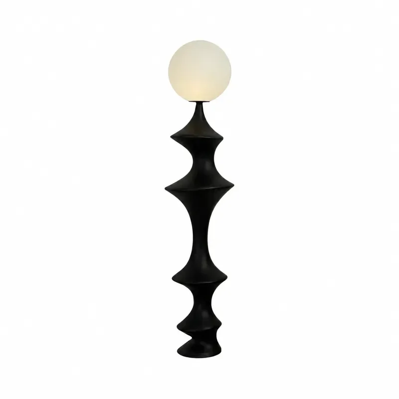 Medieval Art Floor Lamp Nordic Simple Cream Style Living Room Sofa Side Exhibition Hall Decorative Lighting
