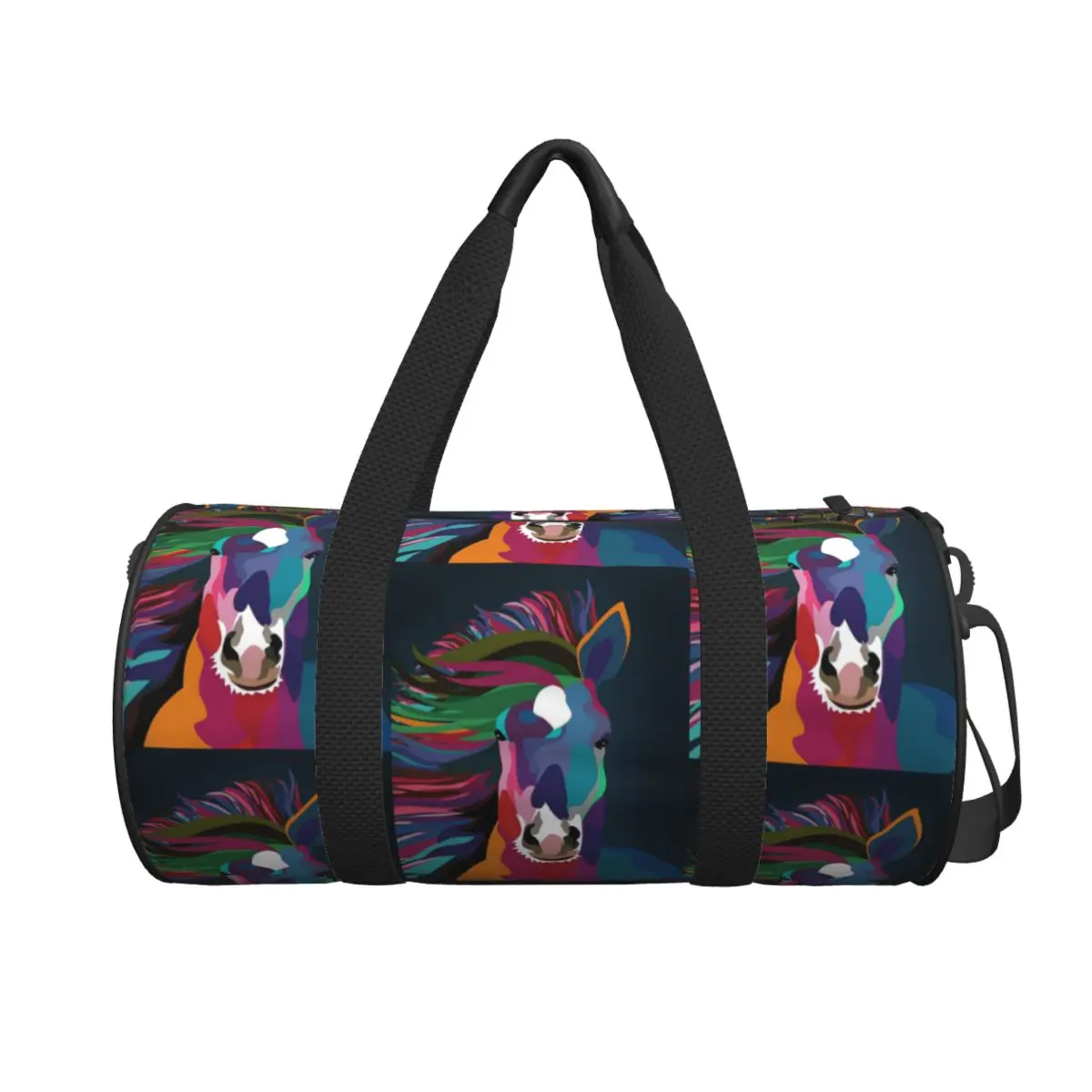 

Horse Running Large Duffle Gym Bag Waterproof Duffle Travel Bags Handbags Fitness bag