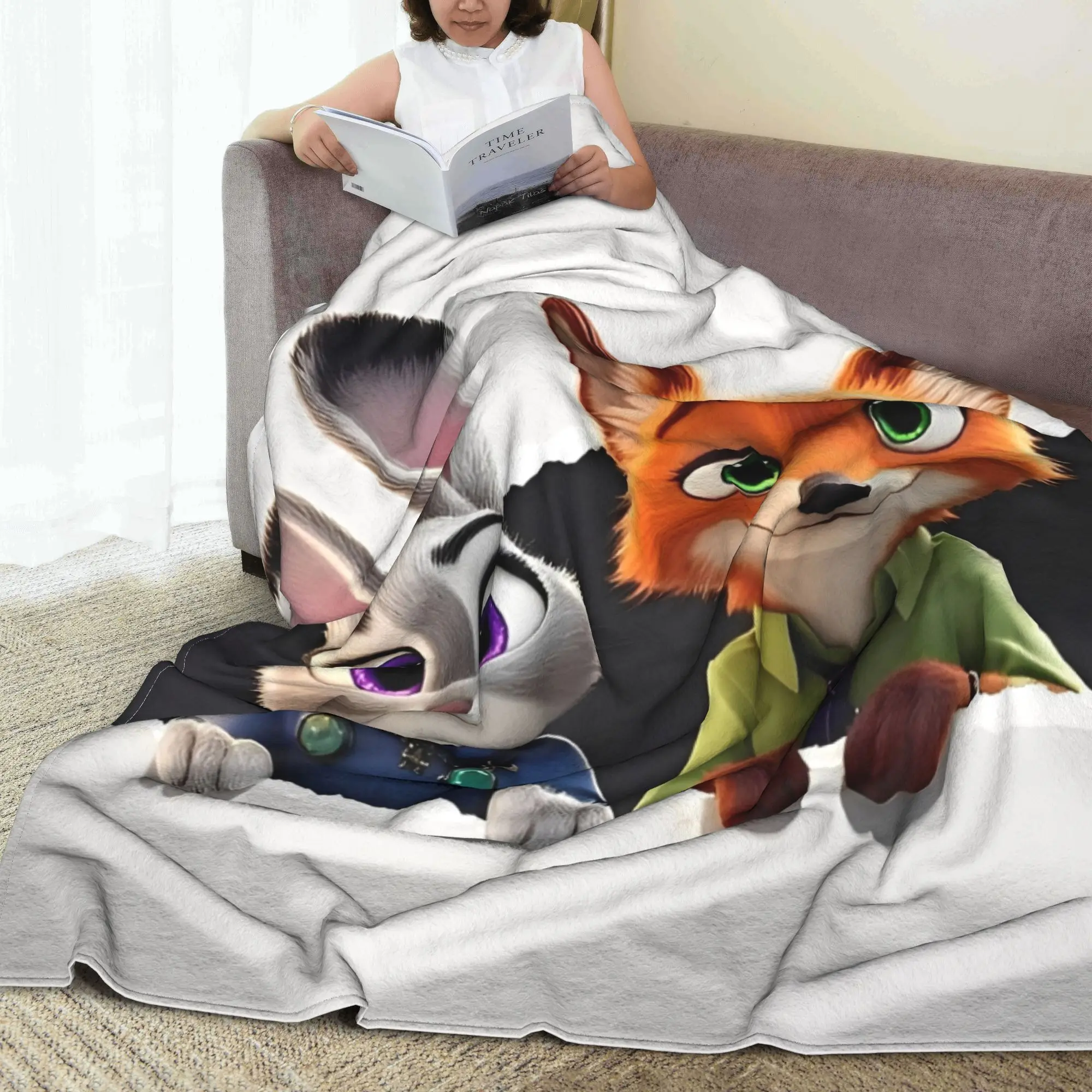Zootopia 2 بطانية دافئة لينة موضة أفخم رمي بطانية للأطفال الكبار الأريكة السرير الفانيلا المفرش غطاء السرير