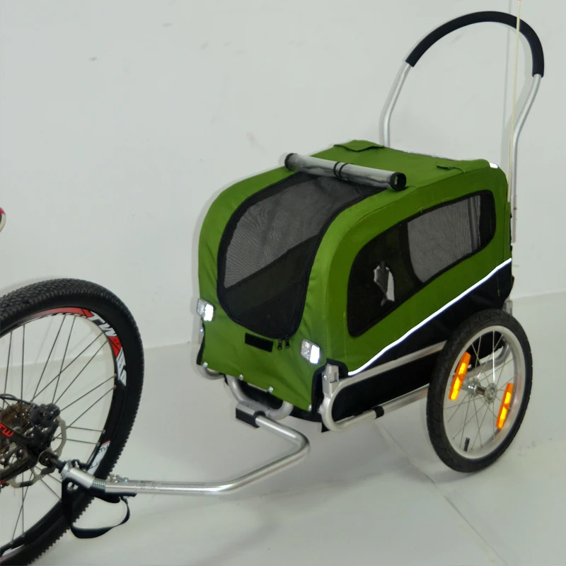 Foldable pet bike, rear trailer, dog and cat cart, capable of carrying pets, riding on a horse