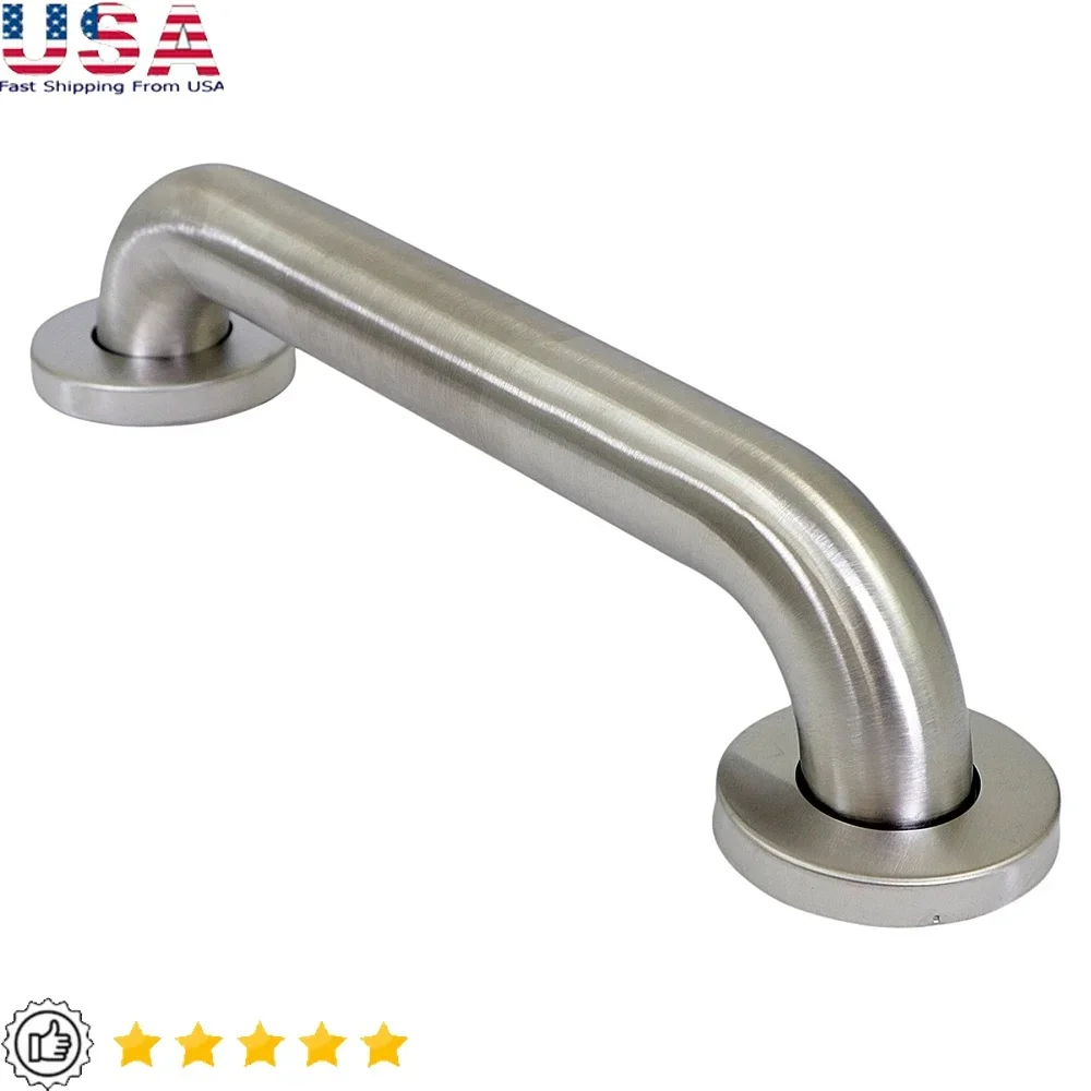 

12-дюймовый сверхмощный поручень ADA для ванной комнаты, душа, предохранительный рельс из нержавеющей стали, простая установка, многократное использование