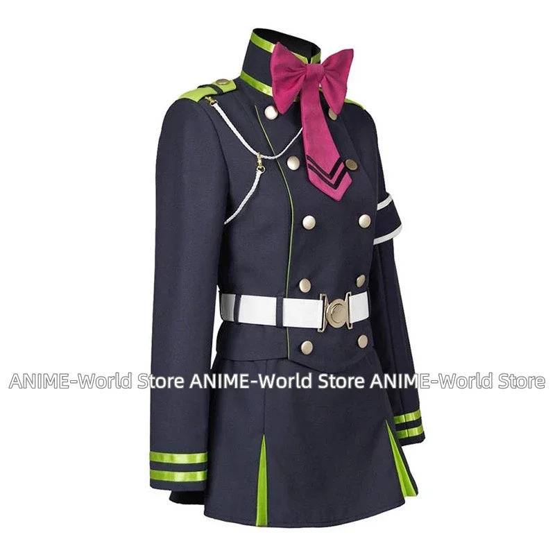 Anime Seraph of the End Owari no Serafu Hiiragi Shinoa Cosplay Costumes Wig Shoes Any Size