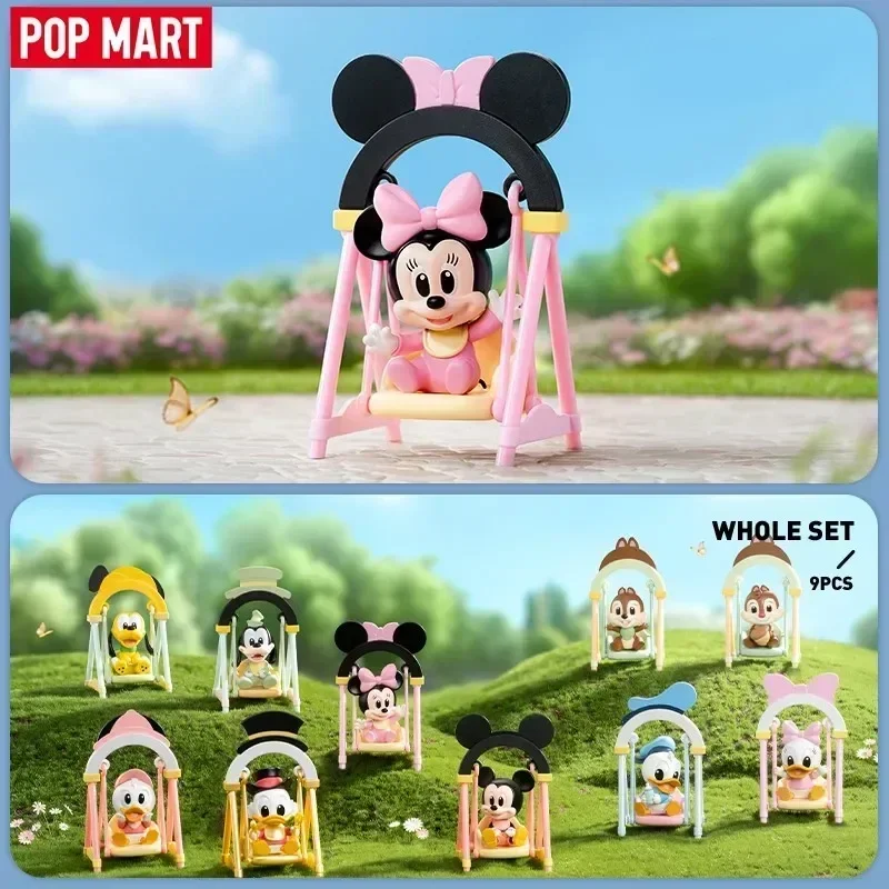 POP MART Disney Swing Series Mystery Box Genuine Blind Box Guess Toys Bag Ornament Figurines Home Decor Desktop Doll