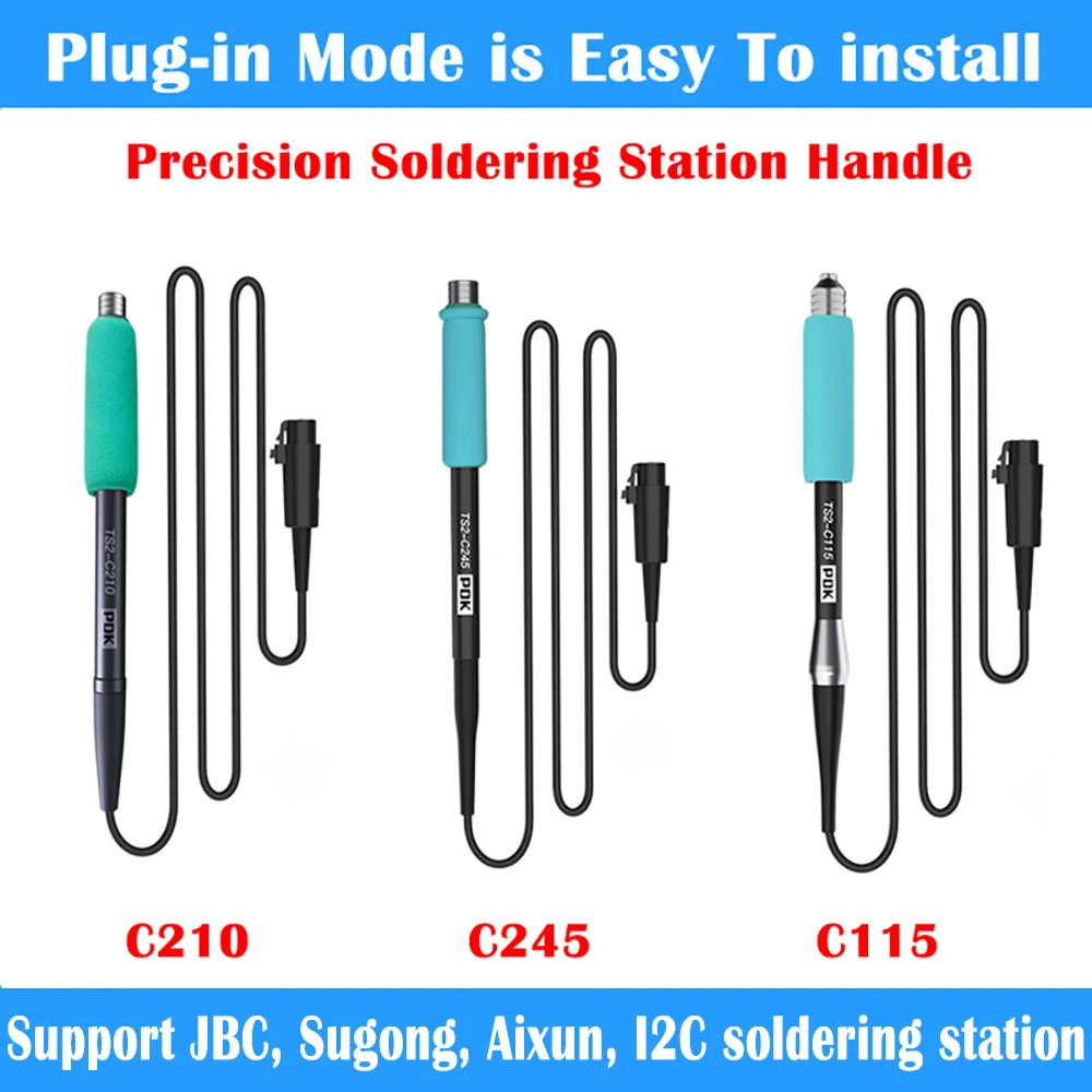 I2C Aixun Đầu Hàn C115 C210 C245 Cho Máy JBC/I2C/Jabe/XSoldering/JCID Aixun T3A t3B Bộ Hàn Mũi Hàn