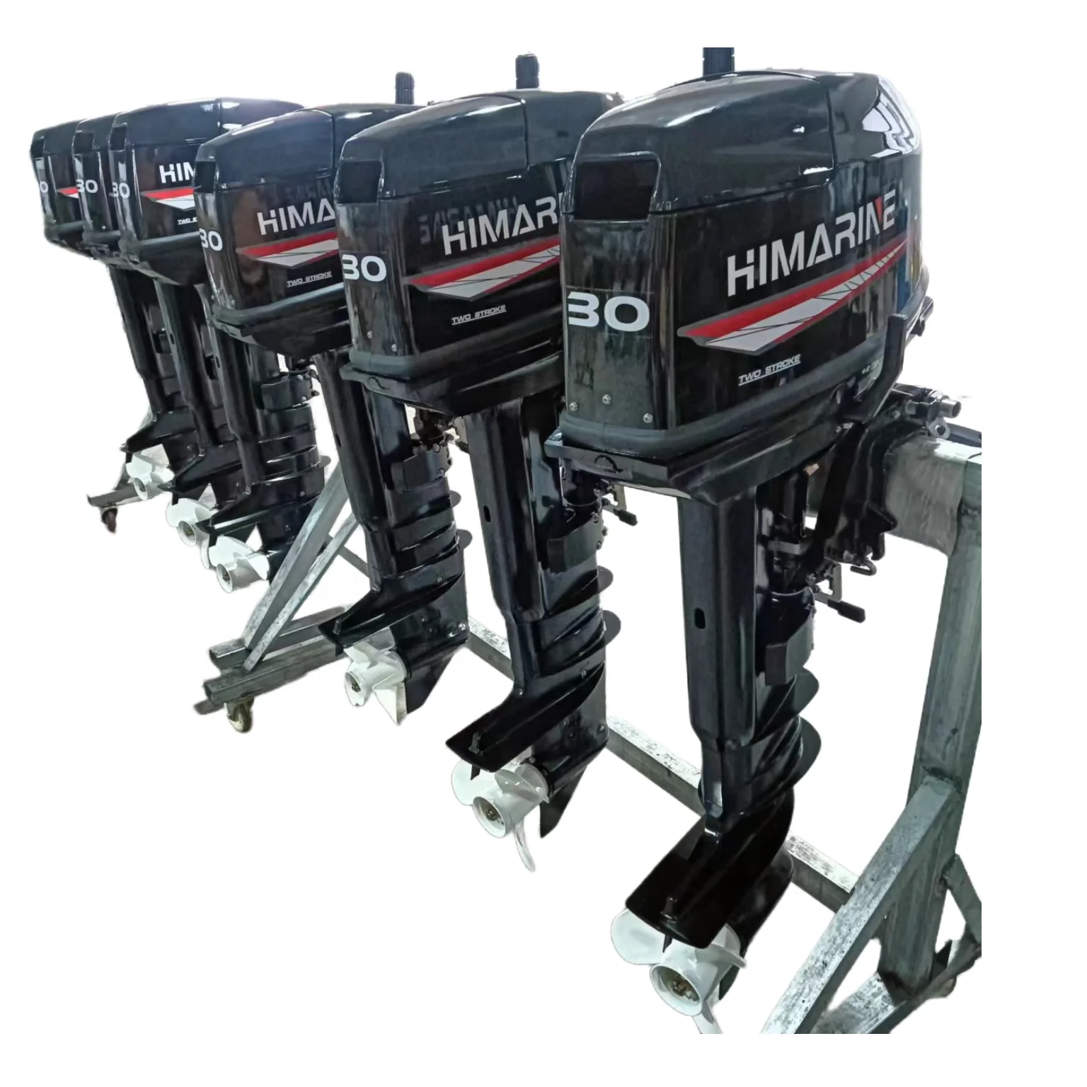 HIMARINE Black Outboard Engine 30HP 2 Stroke Outboard Motor