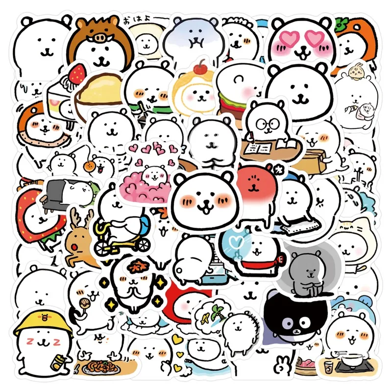 

100pcs cartoon cute Joke Bear personalized creative graffiti decorative stickers