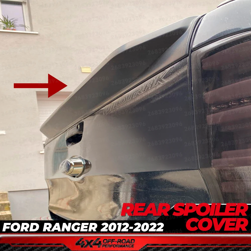 ABS Spoiler posteriore copertura del portellone Trim per Ford Ranger 2012-2022 Wildtrak Limited XLT XLS Raptor protezione del letto posteriore Car Styling