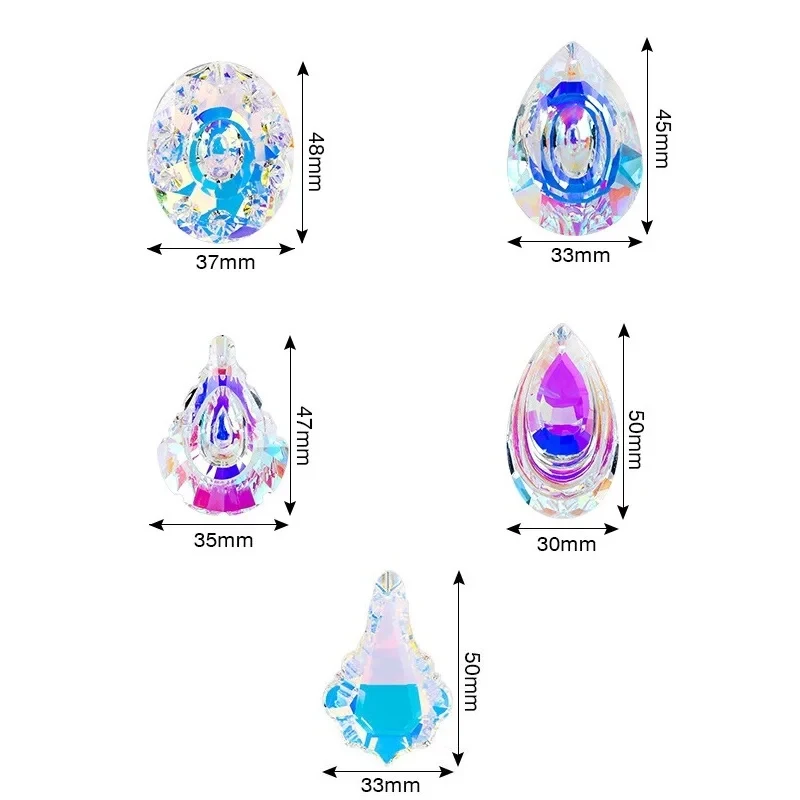 Crystal Sun Catcher Window Hanging Prism Glass Sun Moon Pendant Rainbow Maker Garden Decoration