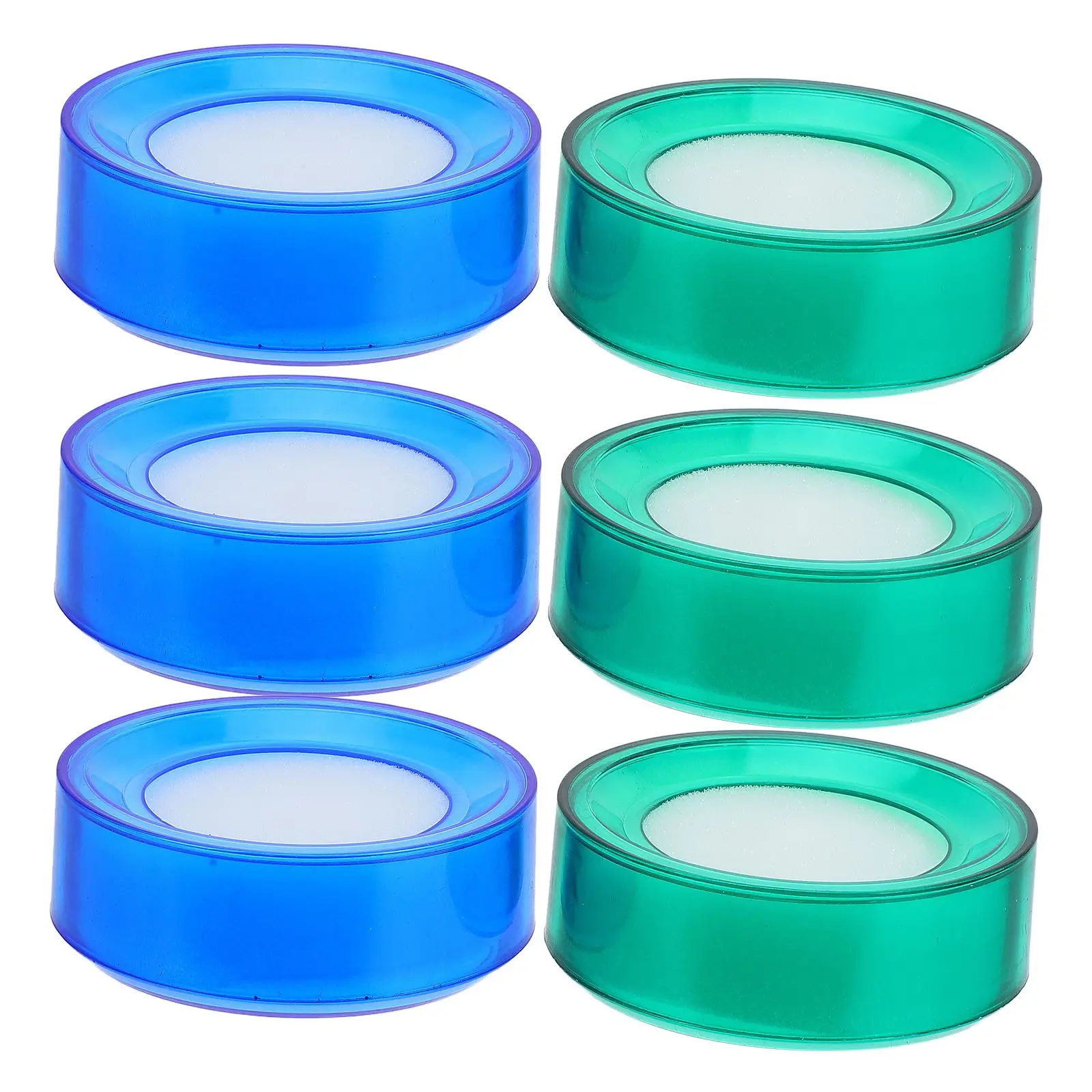 

6 Pcs Wet Hand Sponge Fingertip Moistener Counting Cash Refillable Tool Bank Tellers Cashiers File