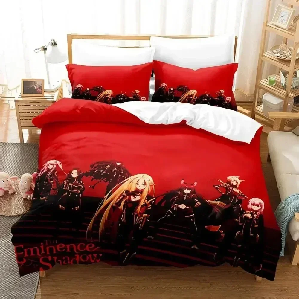 2025 Luxury New 3D Print Anime Eminence in Shadow Bedding Set Boys Girls Twin Queen Duvet Cover Adult Fashion Home Textileextile