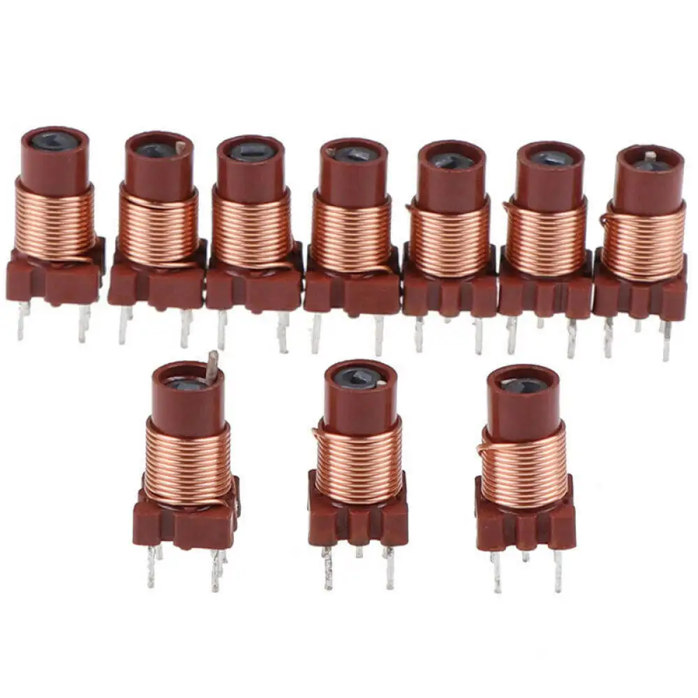 Adjustable Ferrite Core High Frequency Inductor Coil 0.6uH 1.7uH Wire Wound Parts For Electronic Equipment Troubleshooting