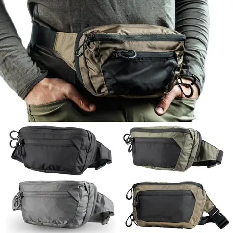 Tactical CCW Chest Bag Fanny Pack Concealed Carry Pistol Pouch Quick Release Molle EDC Bag Hunting Hiking Cycling Accessories
