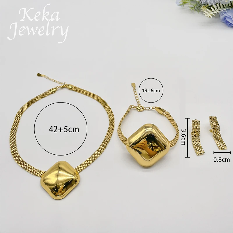 America 22k Woman Classics Jewelry Set Necklace Delicacy Earring Bracelet  Gold Plating Sets For Wedding Party Free Shipping