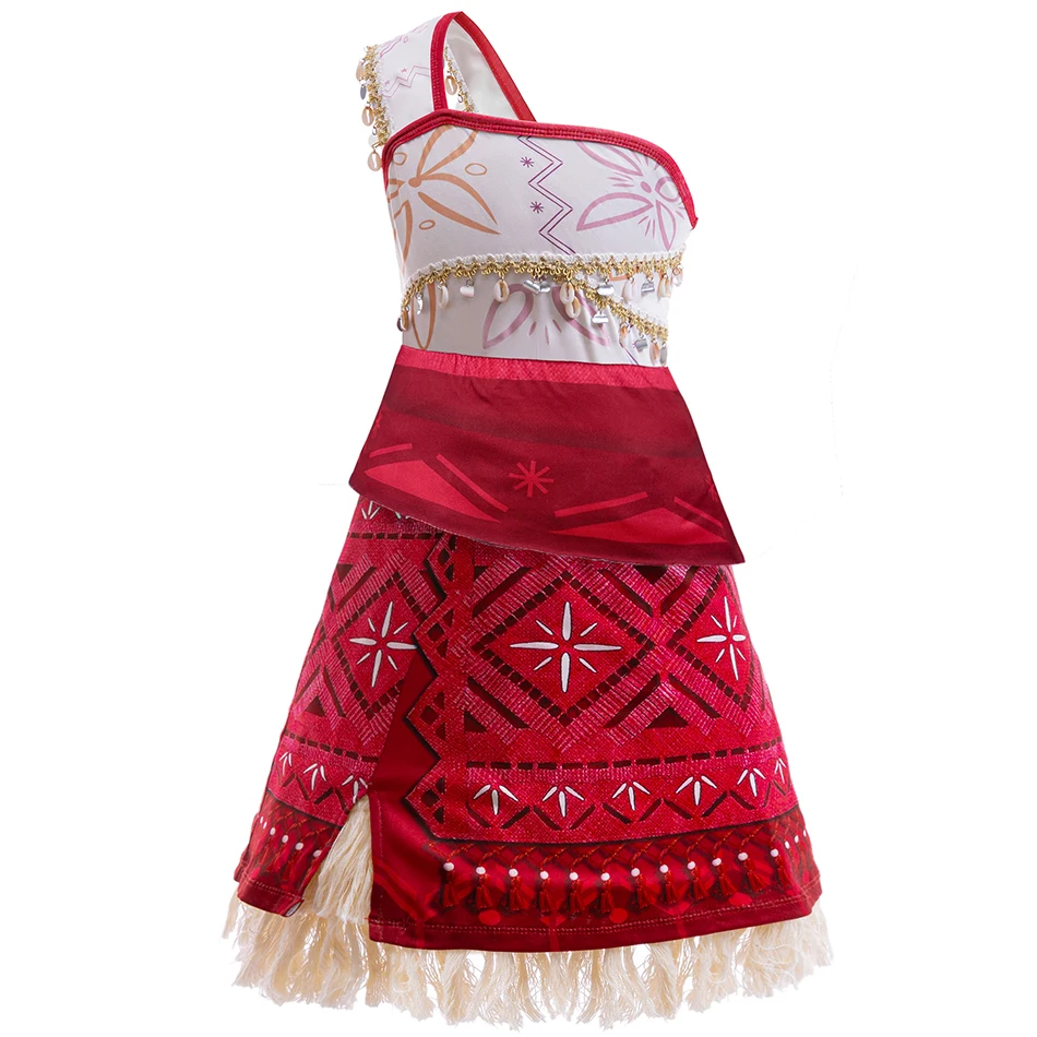 2024 Movie Moana 2 Dress Party Adventure Girl Costume Princess Fancy Clothes Children Outfit