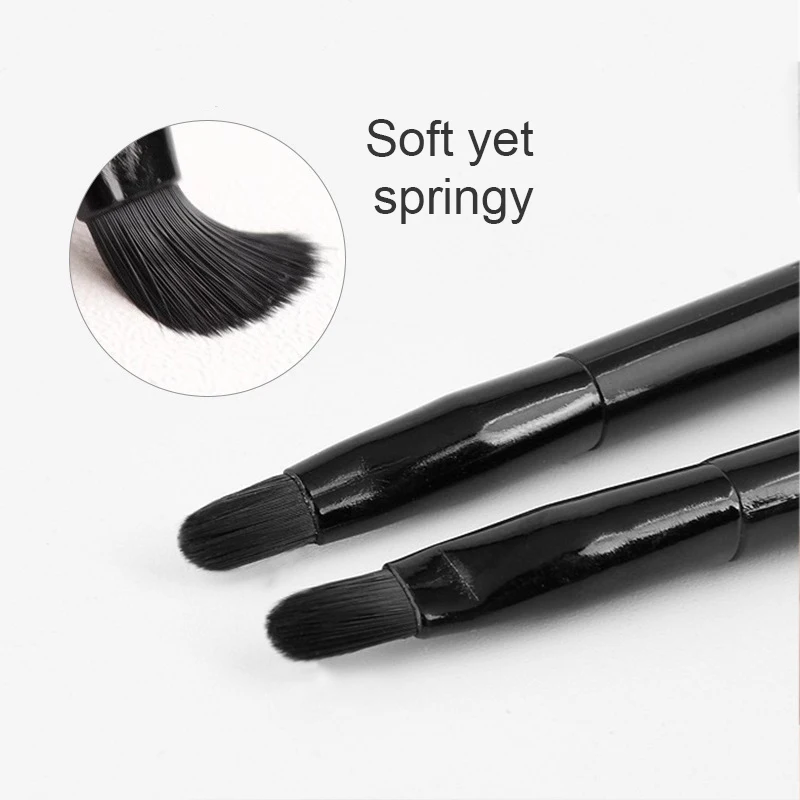 

Portable Mini Lip Brush with Lid Lipstick Pen Soft Bristles Makeup Beginner Small Cosmetic Lip Makeup Brush Lip Pencil