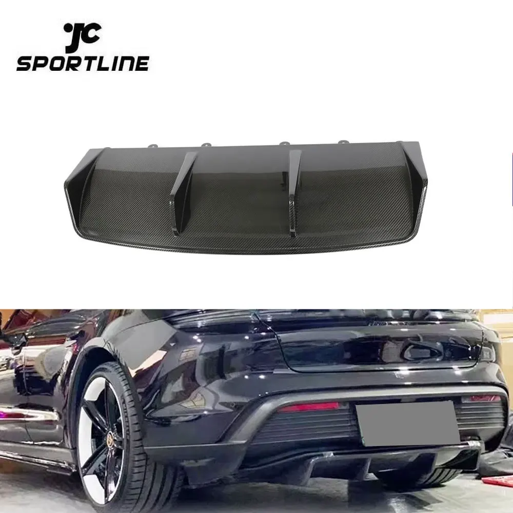

Dry Carbon Fiber Rear Bumper Diffuser For Porsche Taycan Turbo Sedan 4-Door ELECTRIC 2019-2021